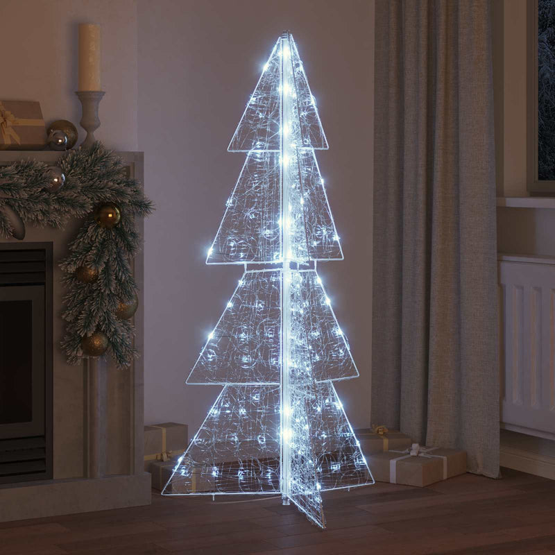 Chargez l'image dans la visionneuse de la galerie, Vidaxl kerstboom met 160 led koud wit 150 cm acryl
