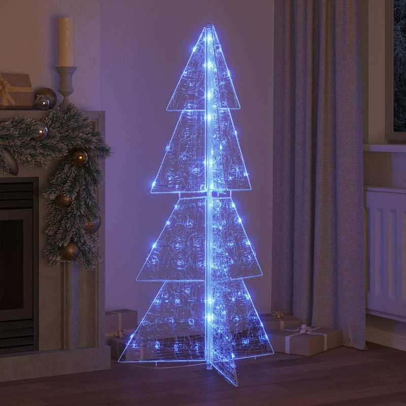 Chargez l'image dans la visionneuse de la galerie, Vidaxl kerstboom met 160 led blauw 150 cm acryl

