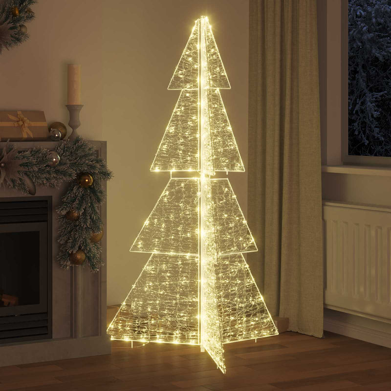 Chargez l'image dans la visionneuse de la galerie, Vidaxl kerstboom met 240 led warmwit 180 cm acryl
