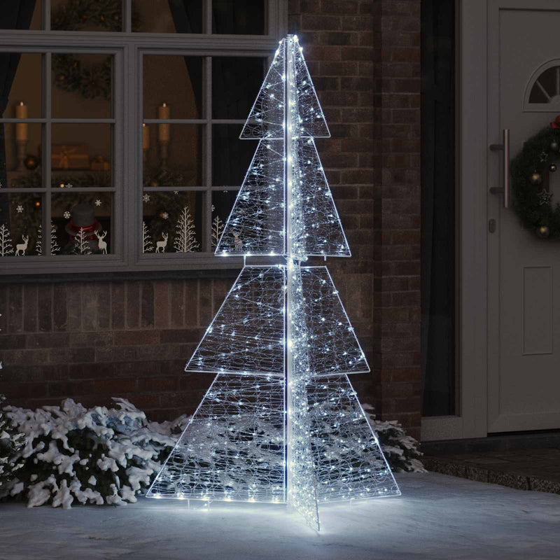 ギャラリービューアに画像をロードする, Vidaxl kerstboom met 240 led koud wit 180 cm acryl
