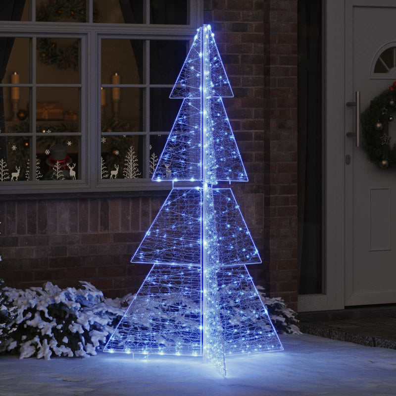 ギャラリービューアに画像をロードする, Vidaxl kerstboom met 240 led blauw 180 cm acryl
