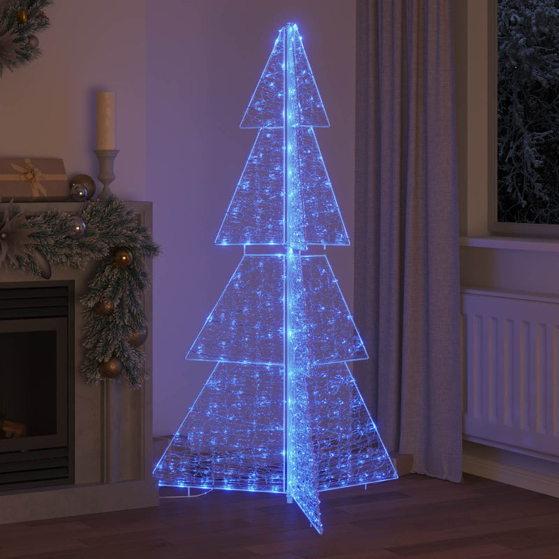 ギャラリービューアに画像をロードする, Vidaxl kerstboom met 240 led blauw 180 cm acryl
