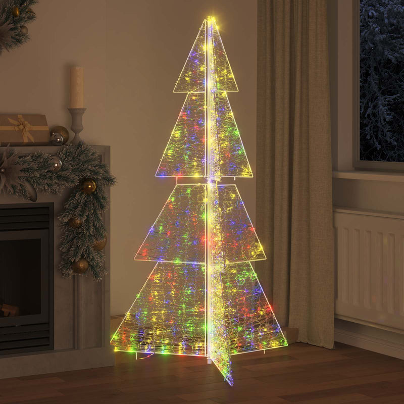 Chargez l'image dans la visionneuse de la galerie, Vidaxl kerstboom met 240 led multikleur 180 cm acryl
