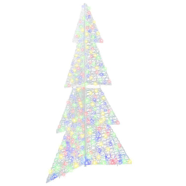 Vidaxl kerstboom met 240 led multikleur 180 cm acryl