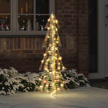 Vidaxl kerstboom met 100 led warmwit 120 cm pet