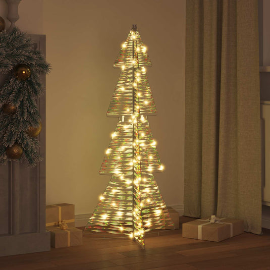 Vidaxl kerstboom 100 led's warmwit 120 cm pet