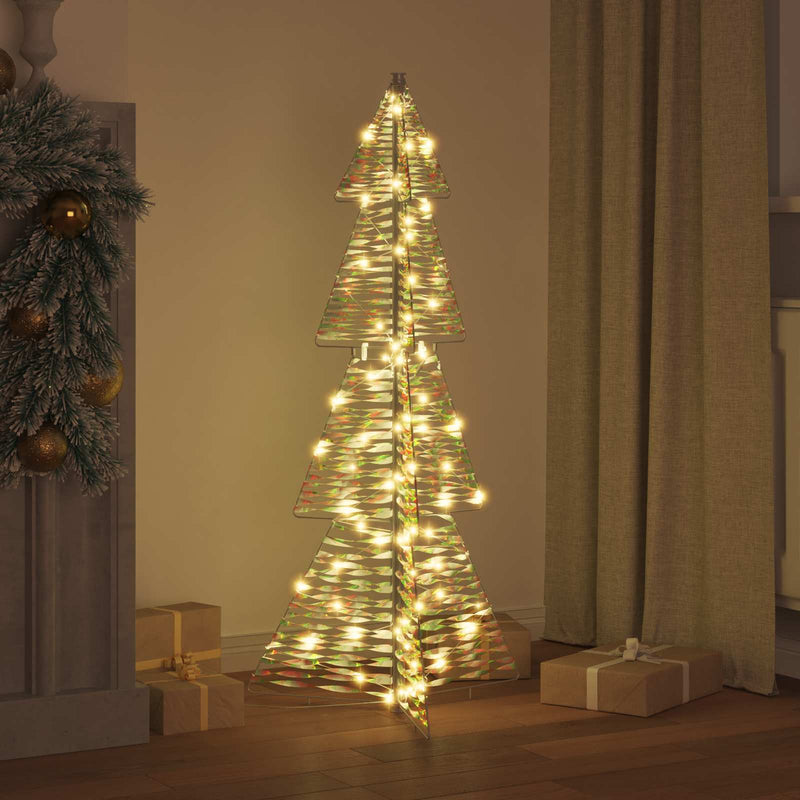Chargez l'image dans la visionneuse de la galerie, Vidaxl kerstboom met 100 led warmwit 120 cm pet
