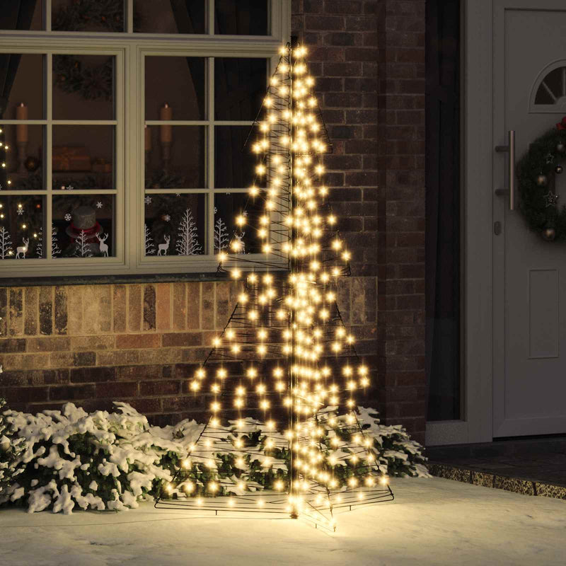 Chargez l'image dans la visionneuse de la galerie, Vidaxl kerstboom met 240 led warmwit 180 cm rattan
