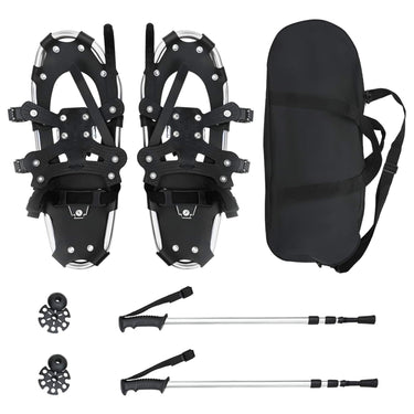 Vidaxl 3 in 1 sneeuwschoenen met wandelschoenen zilver en zwart