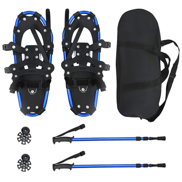 Vidaxl 3 in 1 sneeuwschoenen met wandelschoenen blauw en zwart