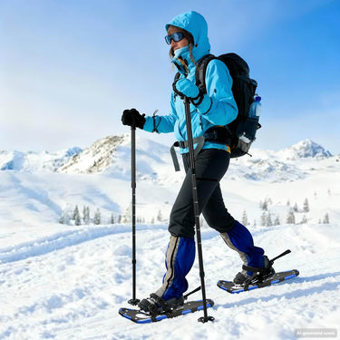 Vidaxl 3 in 1 sneeuwschoenen blauw en zwart 25 inches