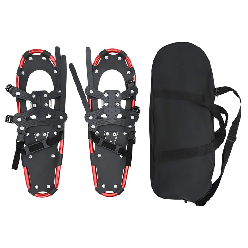 Afbeelding laden in galerijviewer, Vidaxl 3 in 1 sneeuwschoenen rood en zwart 25 inches aluminium en hdpe
