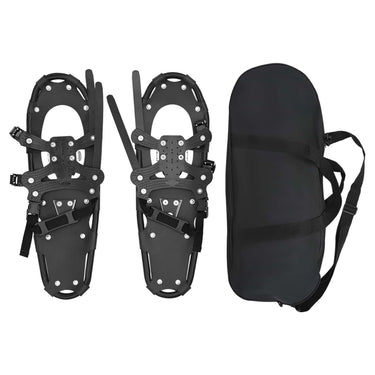 Vidaxl 3 in 1 sneeuwschoenen zwart 25 inches aluminium en hdpe