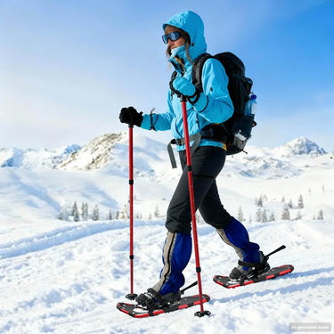 Vidaxl 3 in 1 sneeuwschoenen met wandelschoenen rood en zwart