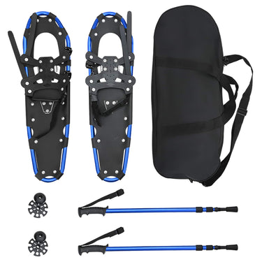Vidaxl 3 in 1 sneeuwschoenen met wandelschoenen blauw en zwart