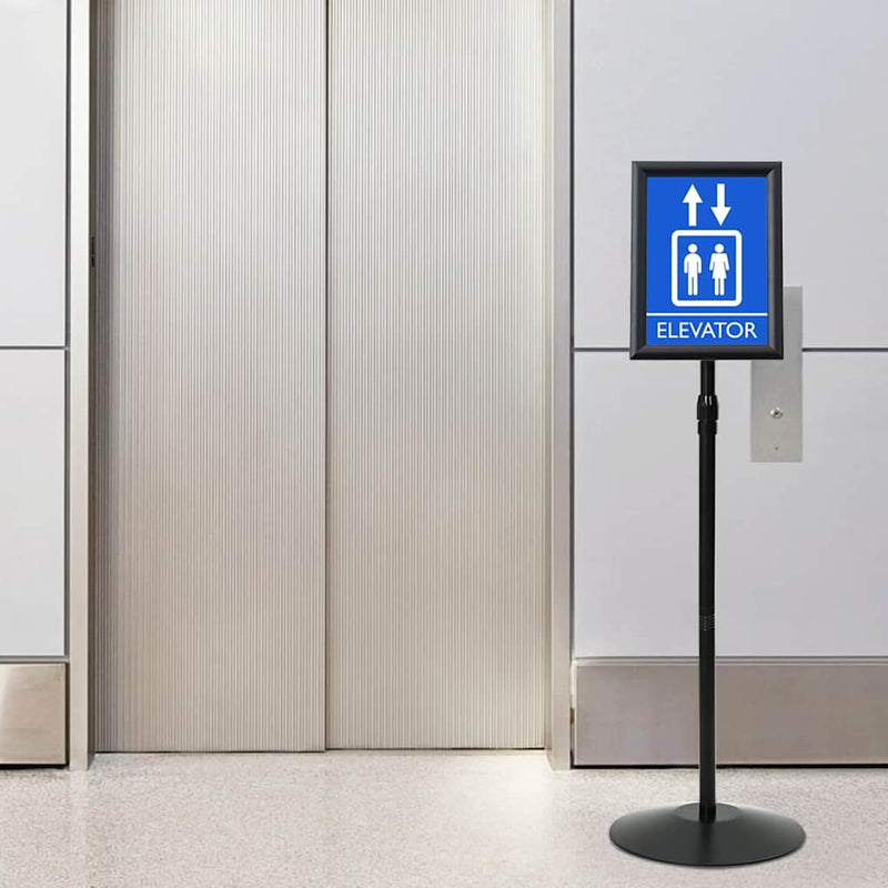 ギャラリービューアに画像をロードする, Vidaxl pedestal posterstand zilver a4 pvc en staal

