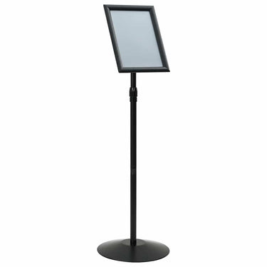 Vidaxl pedestal posterstand zilver a4 pvc en staal