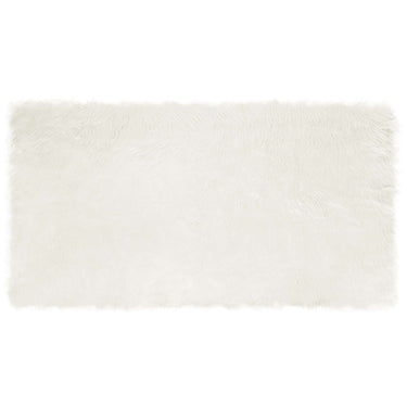 Vidaxl nep schapenvacht tapijt tafalla wit 80 x 150 cm polyester