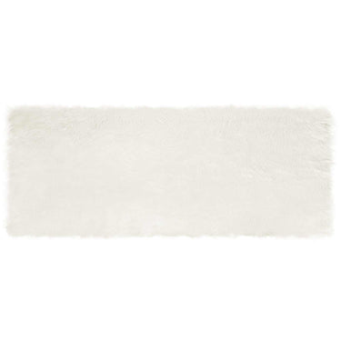 Vidaxl nep schapenvacht tapijt tafalla wit 80 x 200 cm polyester