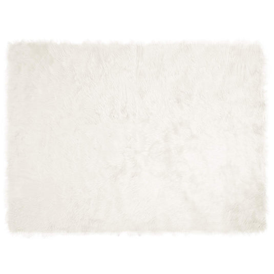 Vidaxl nep schapenvacht tapijt tafalla wit 160 x 230 cm polyester