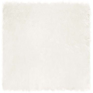 Vidaxl nep schapenvacht tapijt tafalla wit 160 x 160 cm polyester