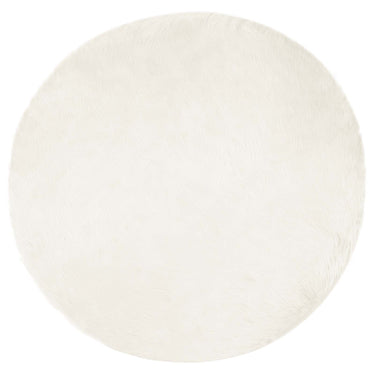 Vidaxl nep schapenvacht tapijt tafalla wit ø 100 cm polyester
