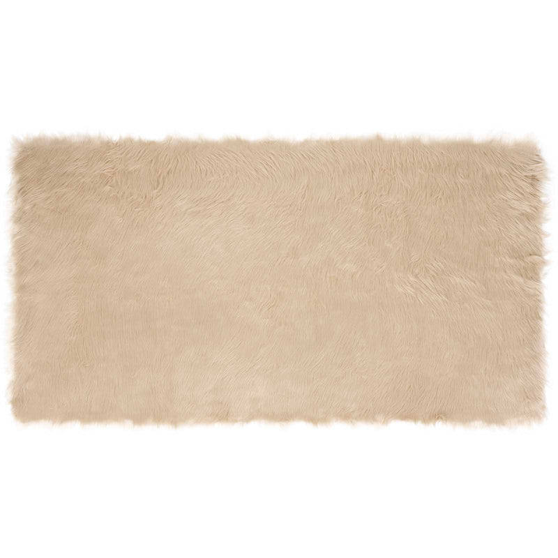 Afbeelding laden in galerijviewer, Vidaxl nep schapenvacht tapijt tafalla beige 80 x 150 cm polyester
