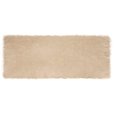 Vidaxl nep schapenvacht tapijt tafalla beige 80 x 200 cm polyester