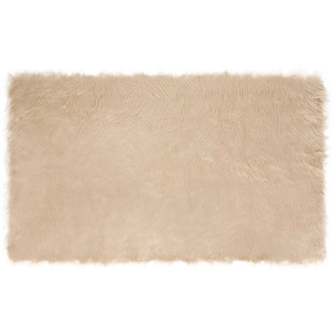 Vidaxl nep schapenvacht tapijt tafalla beige 100 x 200 cm polyester