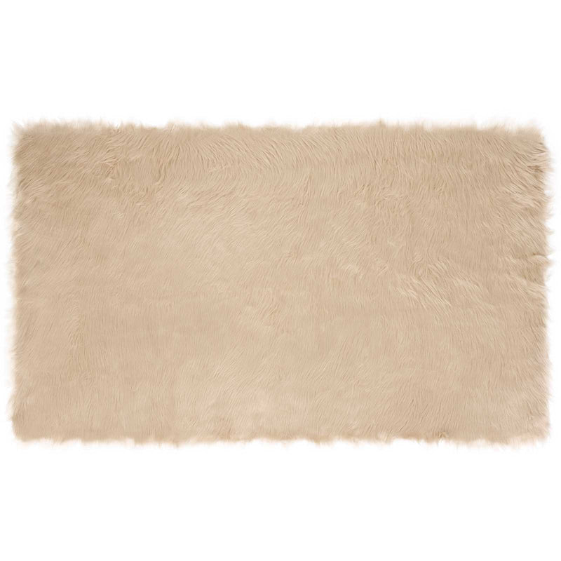 Afbeelding laden in galerijviewer, Vidaxl nep schapenvacht tapijt tafalla beige 100 x 200 cm polyester
