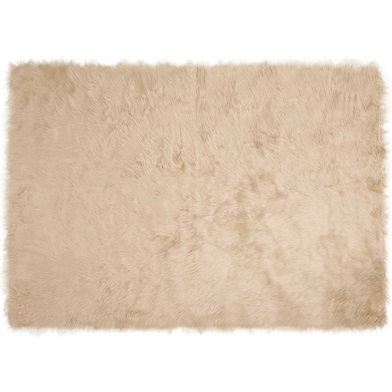 Afbeelding laden in galerijviewer, Vidaxl nep schapenvacht tapijt tafalla beige 140 x 200 cm polyester
