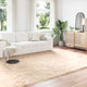 Vidaxl nep schapenvacht tapijt tafalla beige 240 x 340 cm polyester