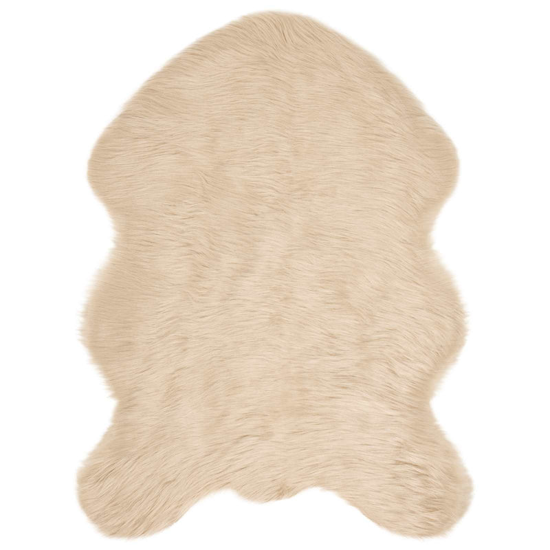 Afbeelding laden in galerijviewer, Vidaxl nep schapenvacht tapijt tafalla beige 80 x 120 cm polyester
