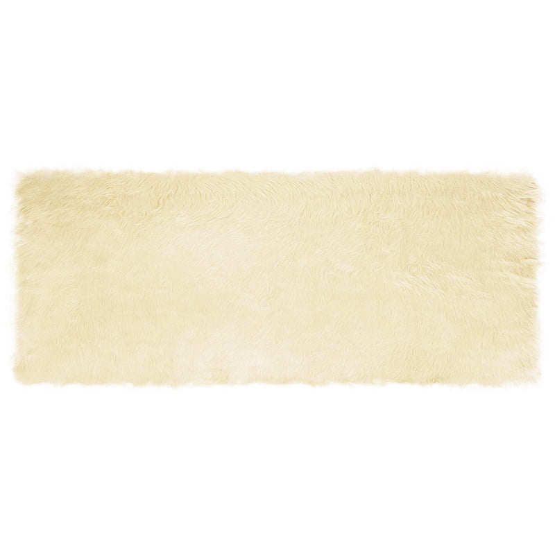 Chargez l'image dans la visionneuse de la galerie, Vidaxl nep schapenvacht tapijt tafalla crème 80 x 200 cm polyester
