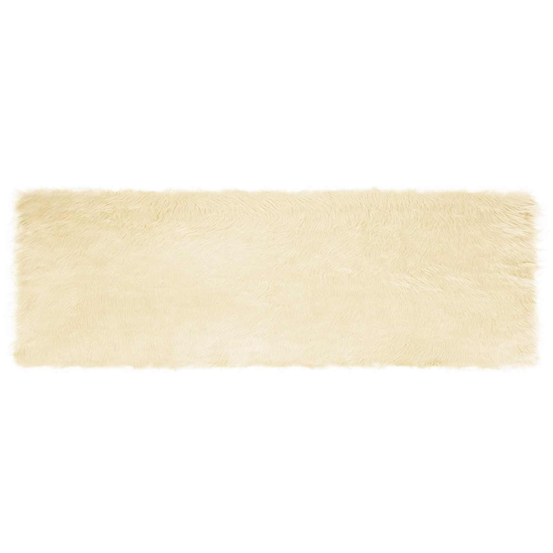 Afbeelding laden in galerijviewer, Vidaxl nep schapenvacht tapijt tafalla crème 80 x 250 cm polyester
