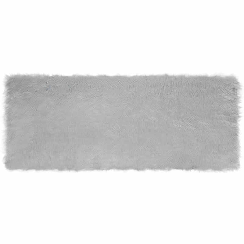 Chargez l'image dans la visionneuse de la galerie, Vidaxl nep schapenvacht tapijt tafalla grijs 80 x 200 cm polyester
