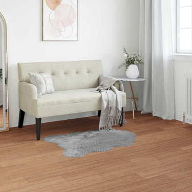 Vidaxl nep schapenvacht tapijt tafalla grijs 50 x 80 cm polyester