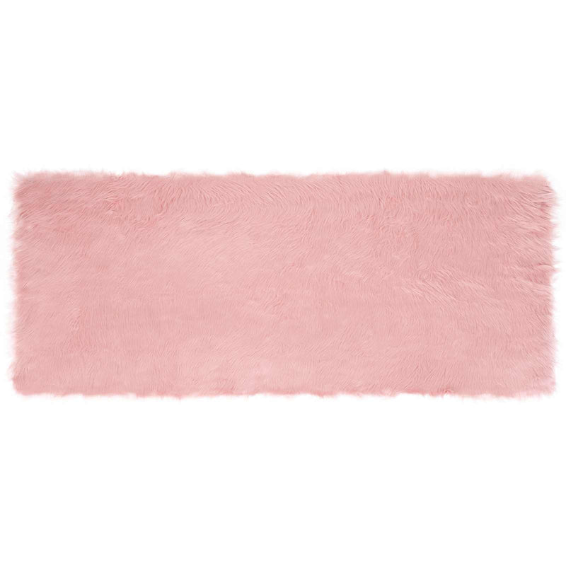 ギャラリービューアに画像をロードする, Vidaxl nep schapenvacht tapijt tafalla roze 80 x 200 cm polyester
