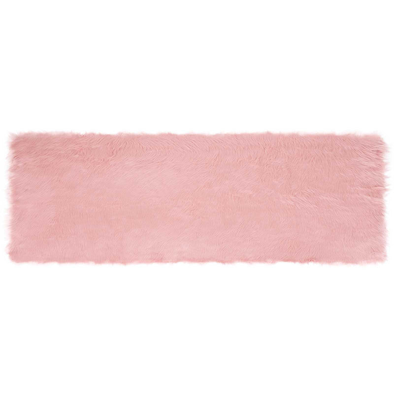 ギャラリービューアに画像をロードする, Vidaxl nep schapenvacht tapijt tafalla roze 80 x 250 cm polyester
