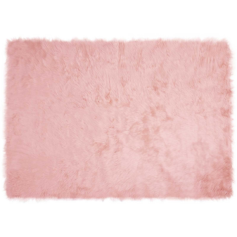 Chargez l'image dans la visionneuse de la galerie, Vidaxl nep schapenvacht tapijt tafalla roze 140 x 200 cm polyester
