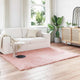 Vidaxl nep schapenvacht tapijt tafalla roze 160 x 230 cm polyester
