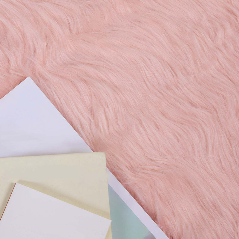 Chargez l'image dans la visionneuse de la galerie, Vidaxl nep schapenvacht tapijt tafalla roze 200 x 280 cm polyester

