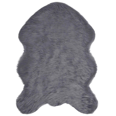 Vidaxl nep schapenvacht tapijt tafalla antraciet 80 x 120 cm polyester