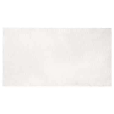 Vidaxl nep konijnenbont tapijt olite wit 60 x 110 cm polyester