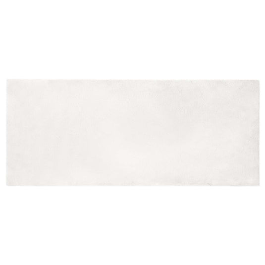 Vidaxl nep konijnenbont tapijt olite wit 80 x 200 cm polyester