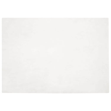 Vidaxl nep konijnenbont tapijt olite wit 120 x 170 cm polyester
