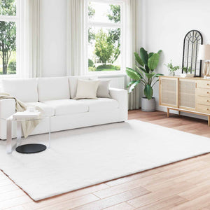 Vidaxl nep konijnenbont tapijt olite wit 200 x 280 cm polyester