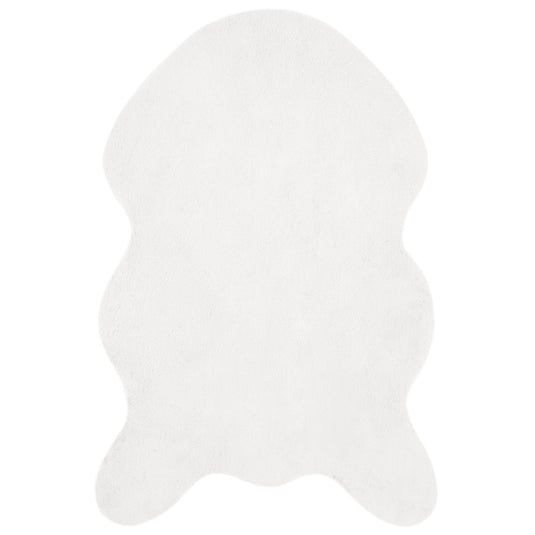 Vidaxl nep konijnenbont tapijt olite wit 60 x 90 cm polyester