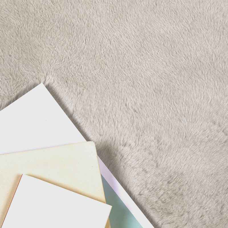Afbeelding laden in galerijviewer, Vidaxl nep konijnenbont tapijt olite beige 80 x 250 cm polyester
