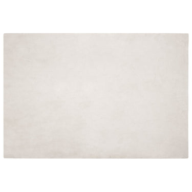 Vidaxl nep konijnenbont tapijt olite beige 140 x 200 cm polyester